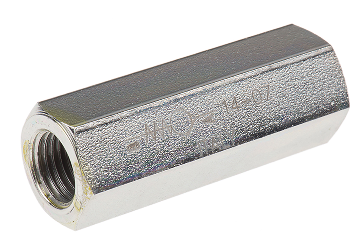 Parker Steel Inline Mounting, Hydraulic Check Valve, 2301, G 1/4, 20L/min, 0.35bar Cracking Pressure