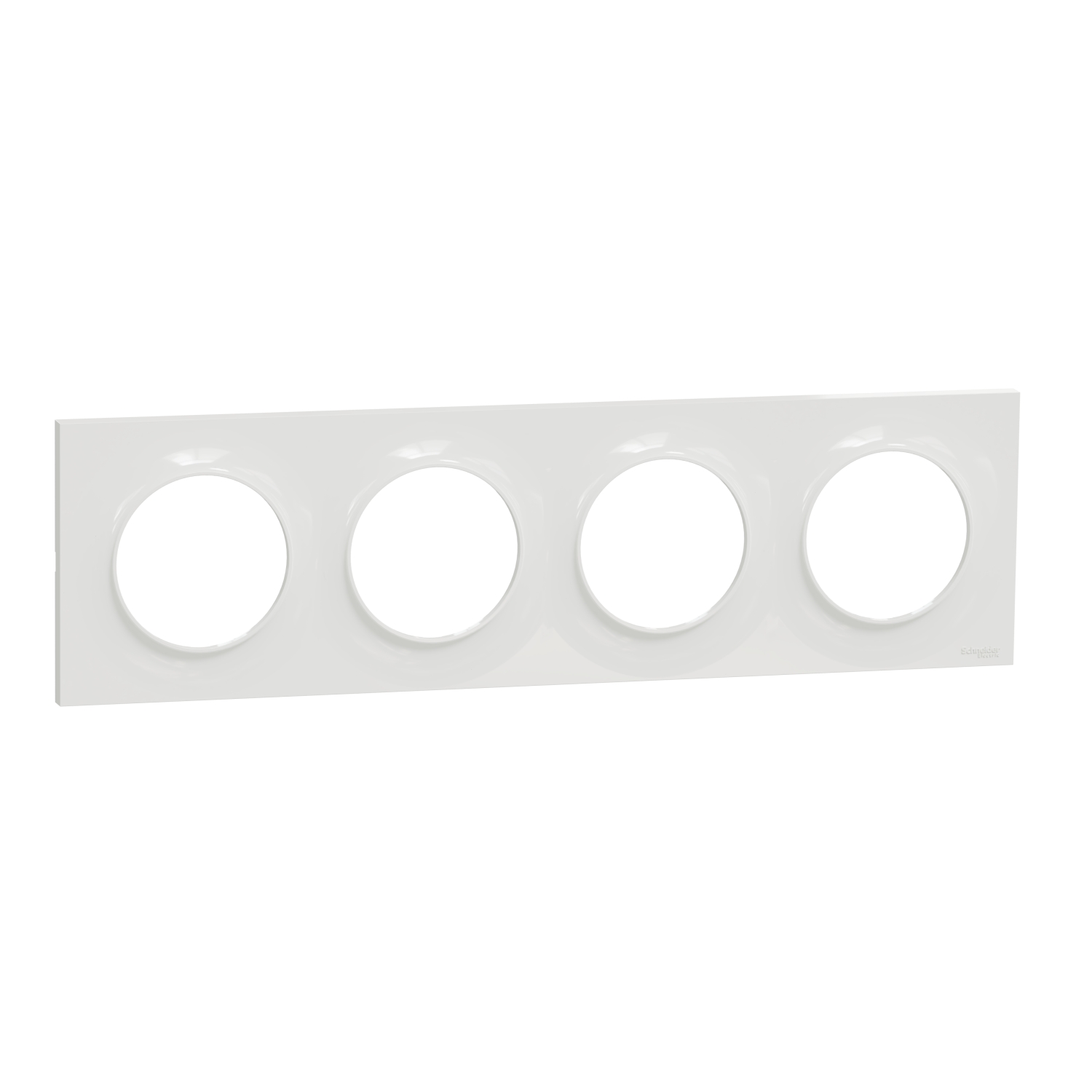 Schneider Electric White 4 Gang Cover