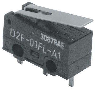 Omron Roller Lever Micro Switch, PCB Terminal, 100 mA @ 30 V dc, SPDT, IP40