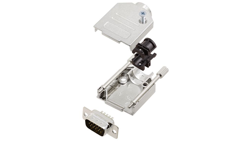 Encitech Connectors, 6355 Series D Sub Hoods For Use With For Cable