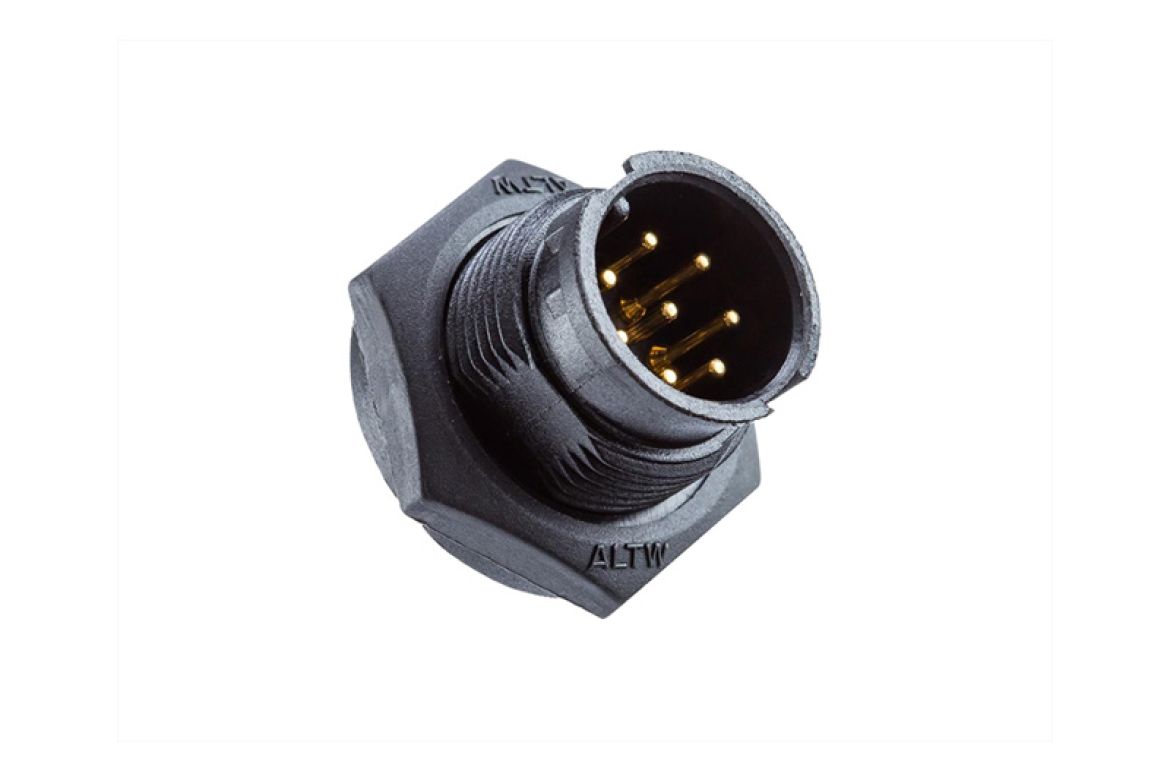 Amphenol Industrial Industrial Circular Connector, 3 Contacts, Threaded, Standard Connector, Plug, Male, IP67, Ceres