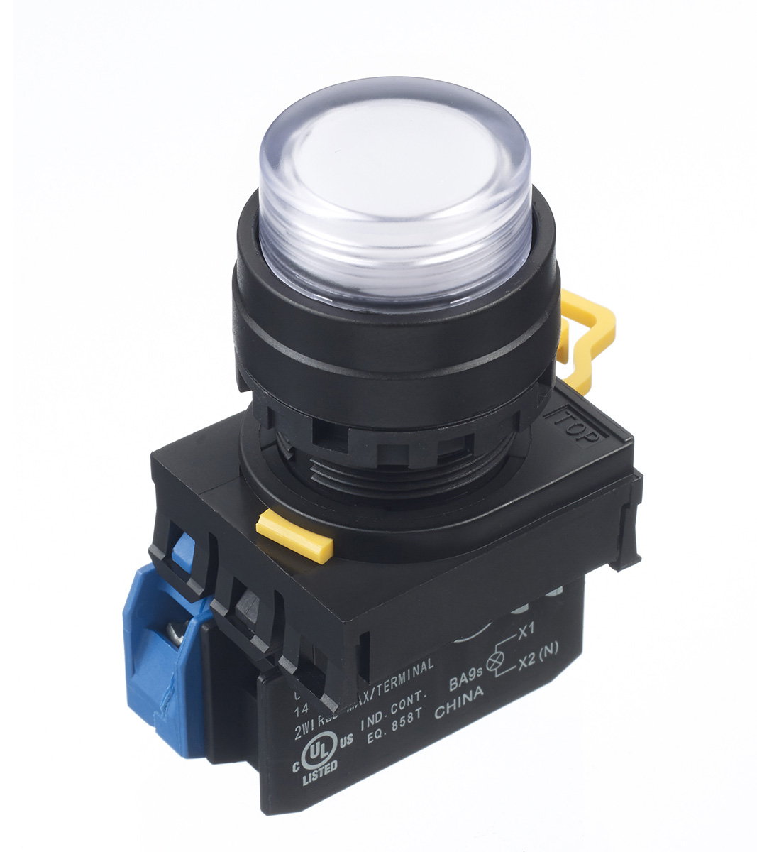 Idec YW Series Illuminated Push Button Complete Unit, Panel Mount, 22mm Cutout, SPST, IP65
