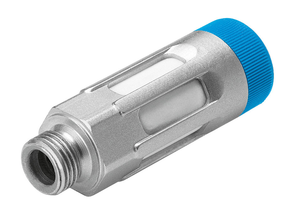 Festo GRU Die Cast Aluminium 10bar Pneumatic Silencer, Threaded, G 1/2 Male