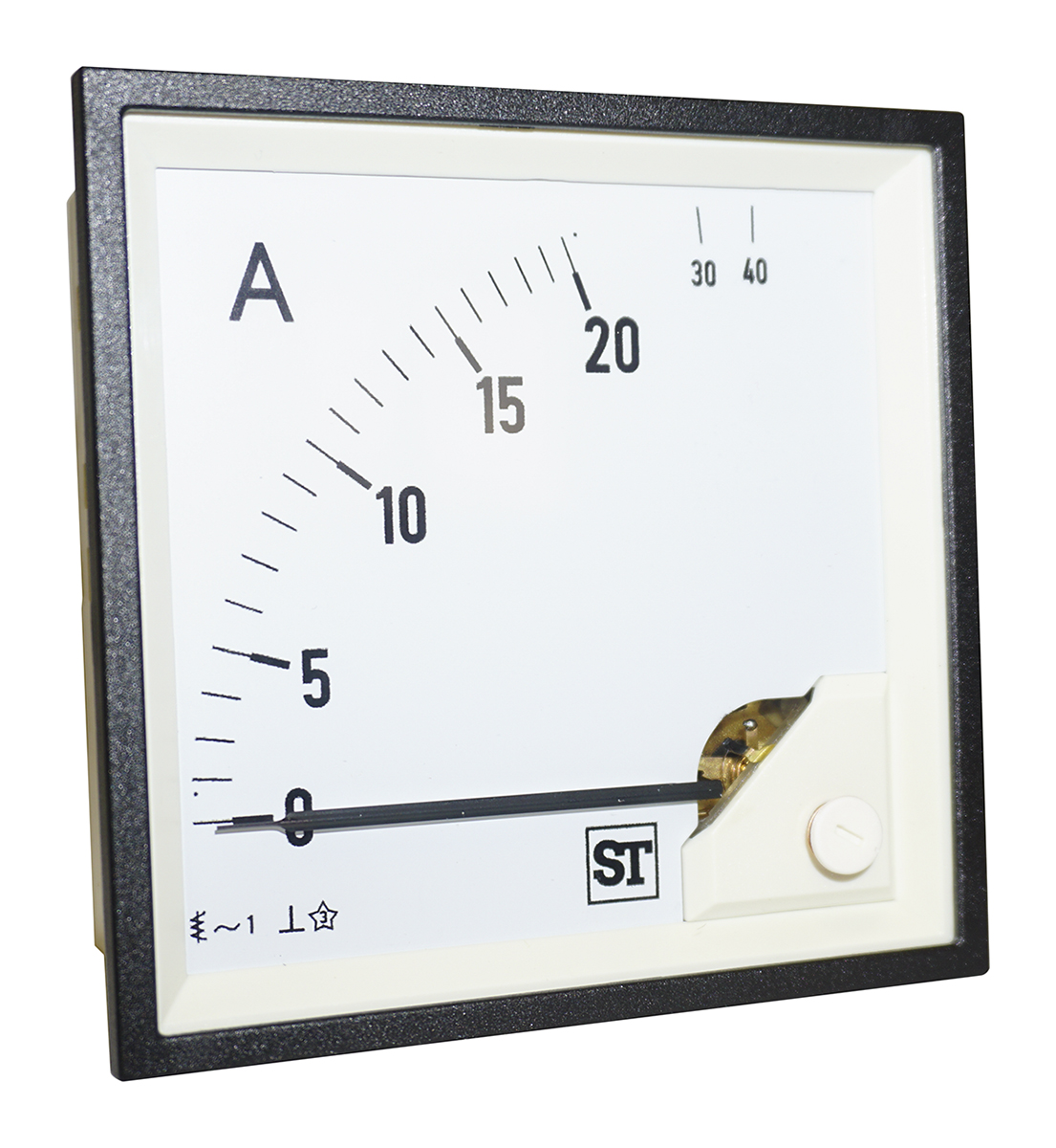 Sifam Tinsley Sigma Analogue Panel Ammeter 20A AC, 92mm x 92mm Moving Iron