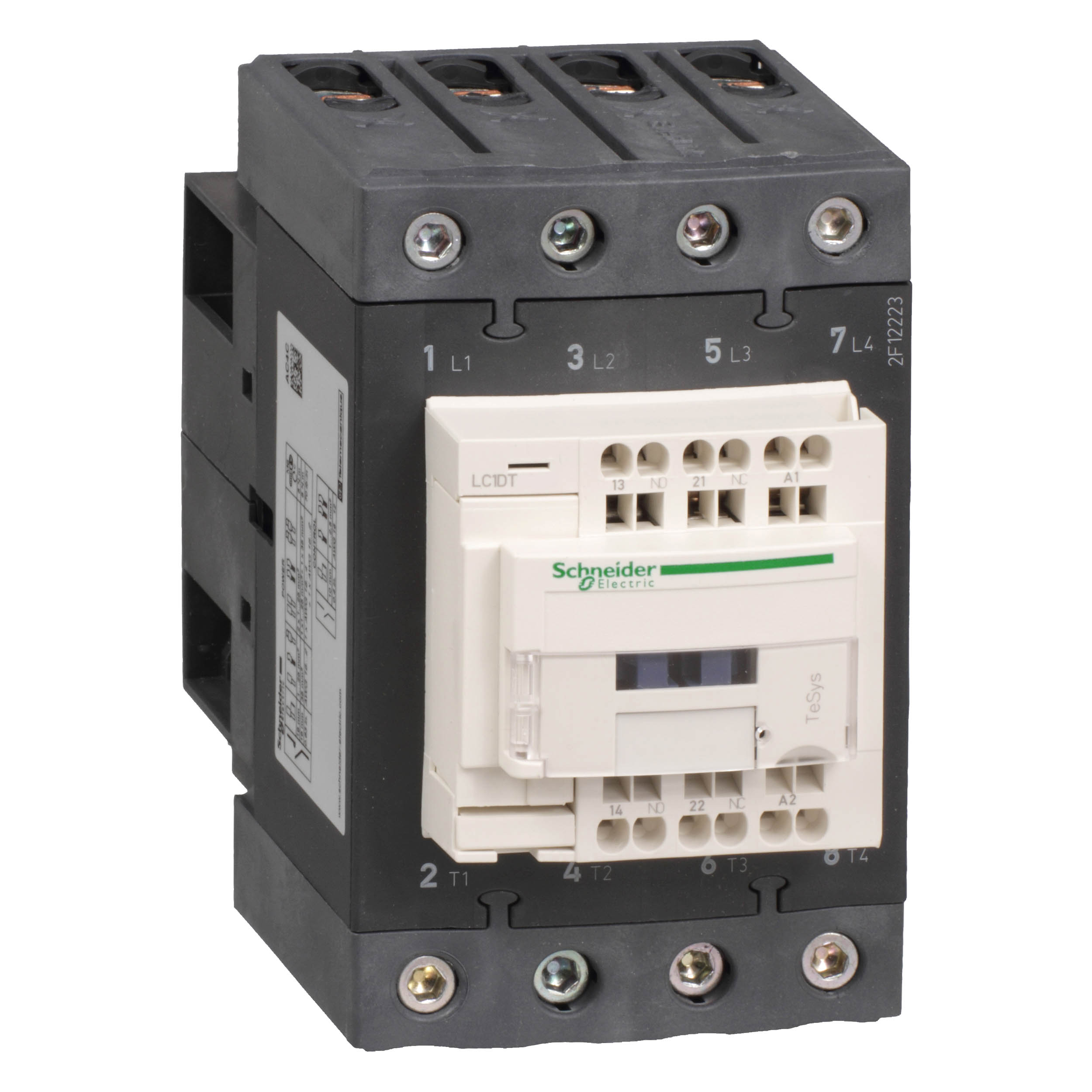Schneider Electric TeSys D Contactor, 24 V dc Coil, 4-Pole, 80 A, 1NC + 1NO