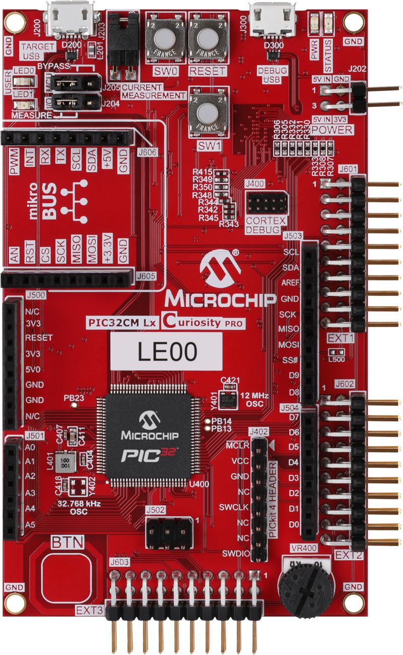 Microchip PIC32CM LE00 Curiosity Pro Evaluation Kit Evaluation Kit EV80P12A