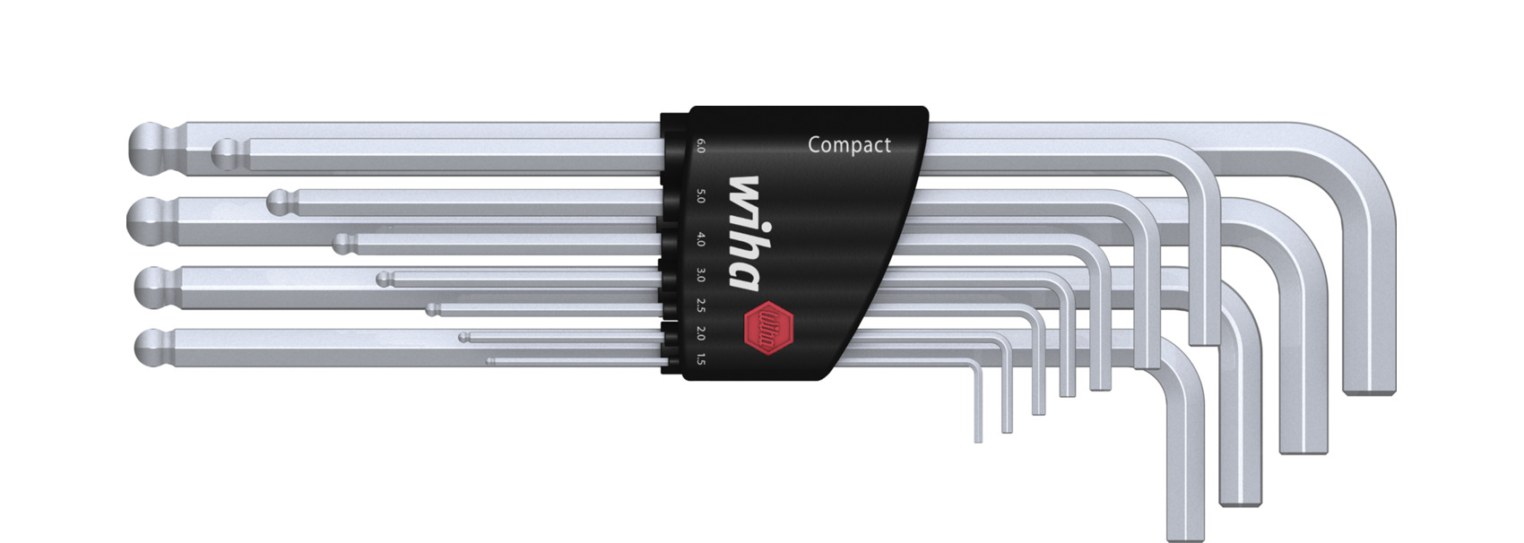 Wiha 11 piece L Shape Metric Hex Key Set, 1.5 → 10mm