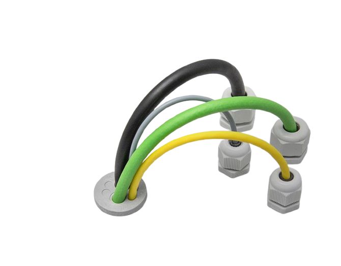 Icotek KEL Series Grey Elastomer Cable Gland, M50 Thread, 11.2mm max., IP65