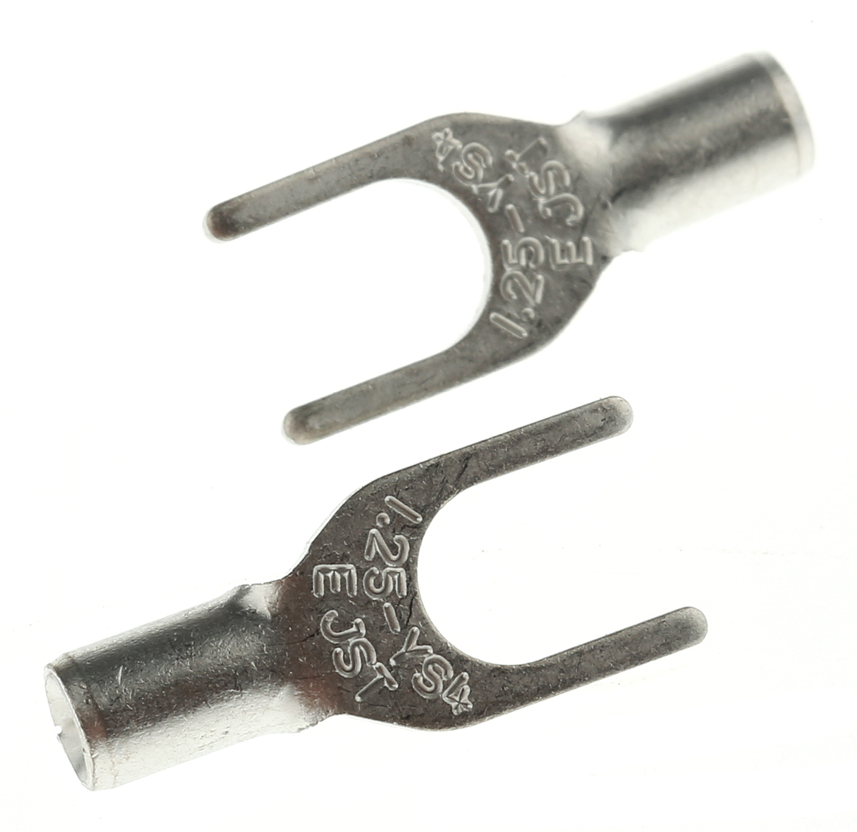 JST Uninsulated Crimp Spade Connector, 0.2mm² to 1.65mm², 22AWG to 16AWG, 4mm Stud Size