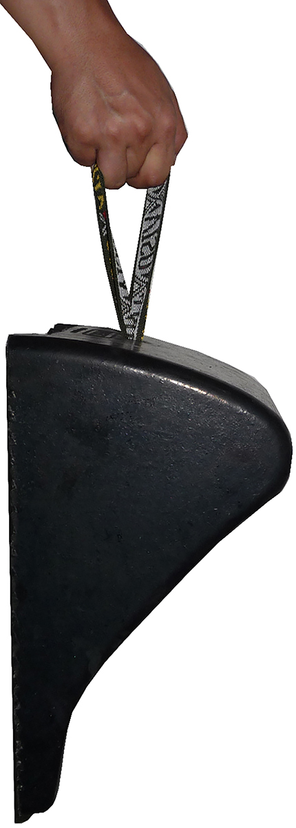 RS PRO Rubber Wheel Chock, 340 mm x 200mm x 190 mm