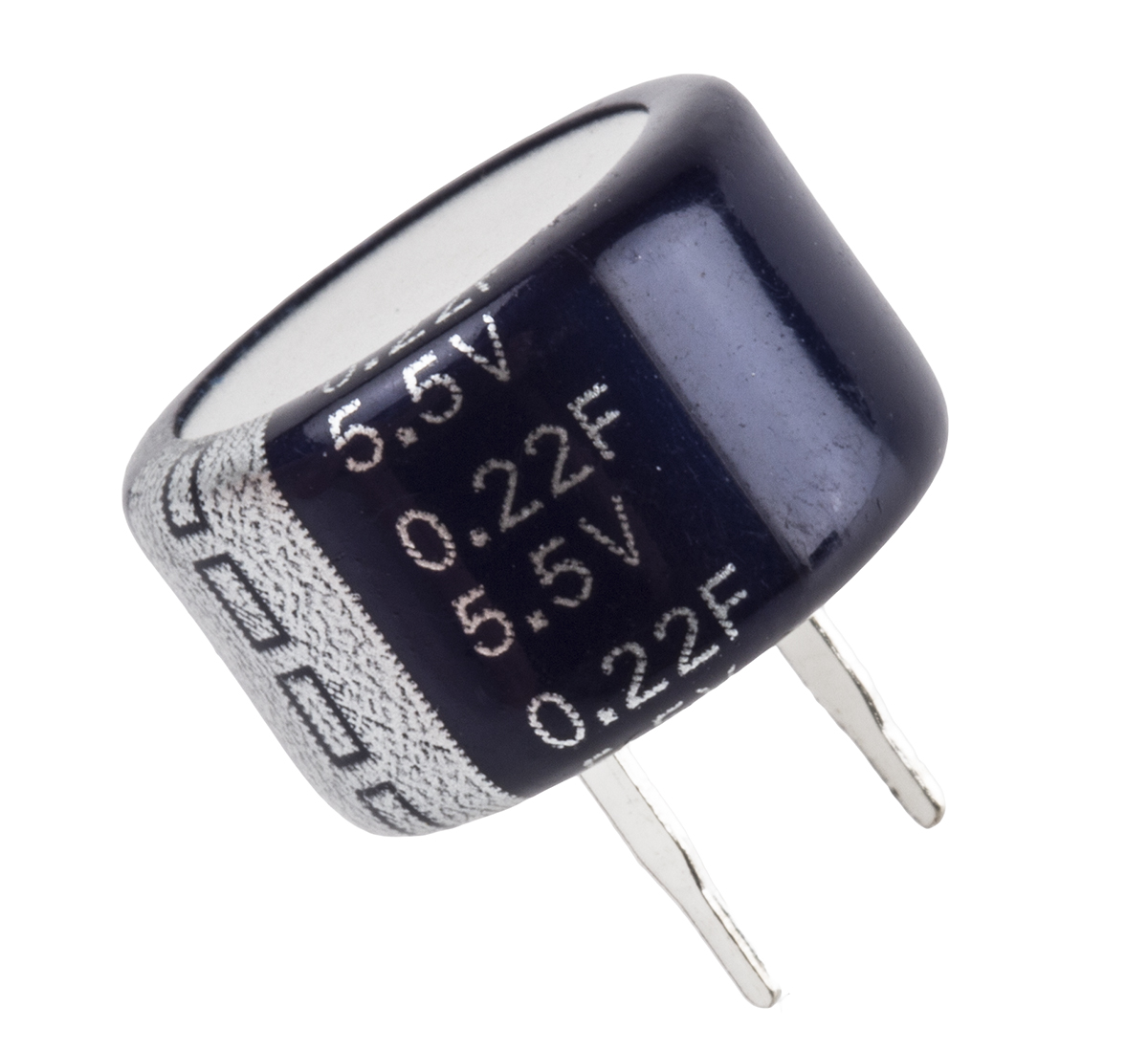 Eaton 0.22F Supercapacitor -20 → +80% Tolerance, 5.5V dc, Through Hole