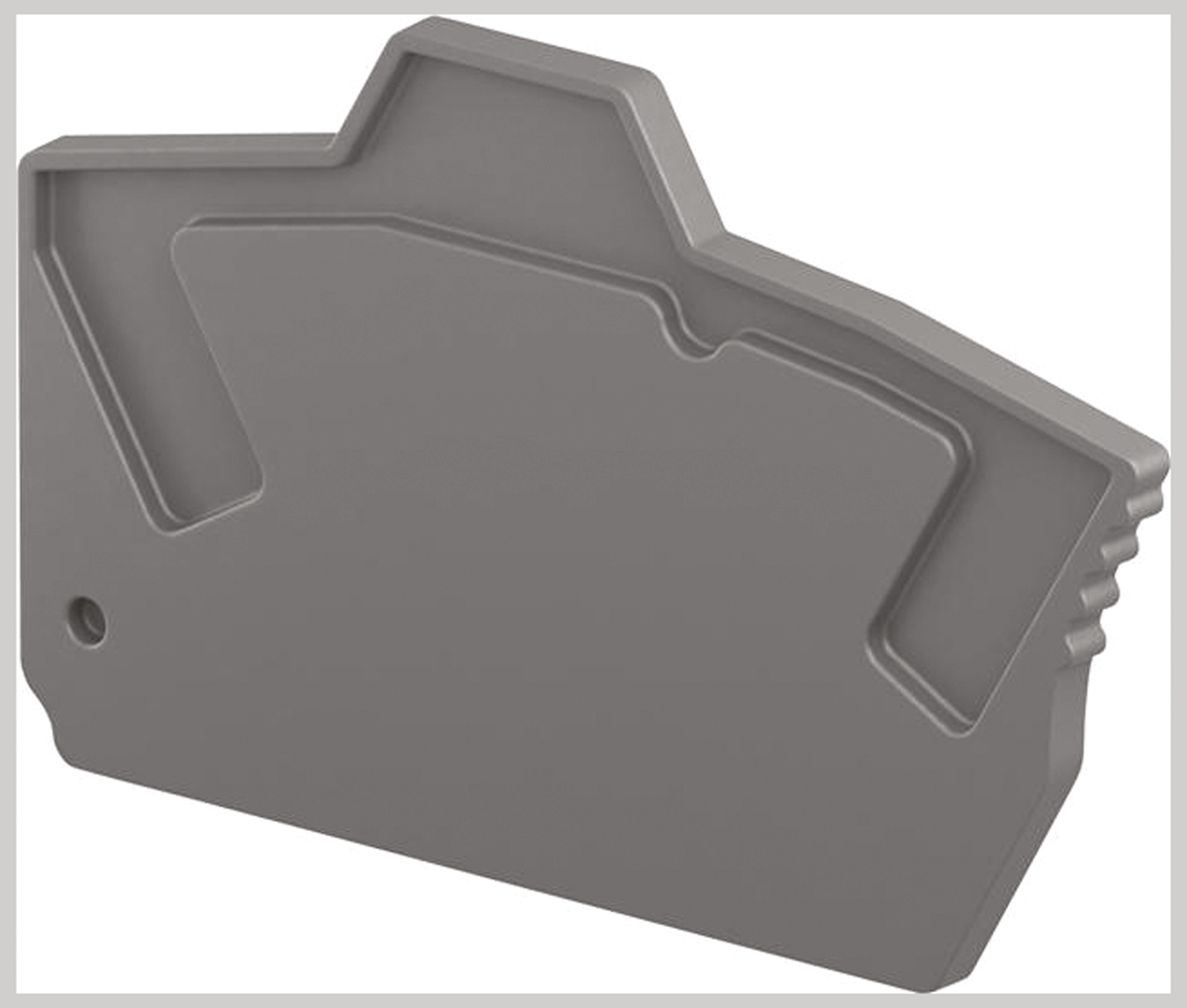 Entrelec End Section for Use with ZK2.5 PI-Spring Screwless Terminal Blocks, ZK2.5-PE PI-Spring Screwless Terminal