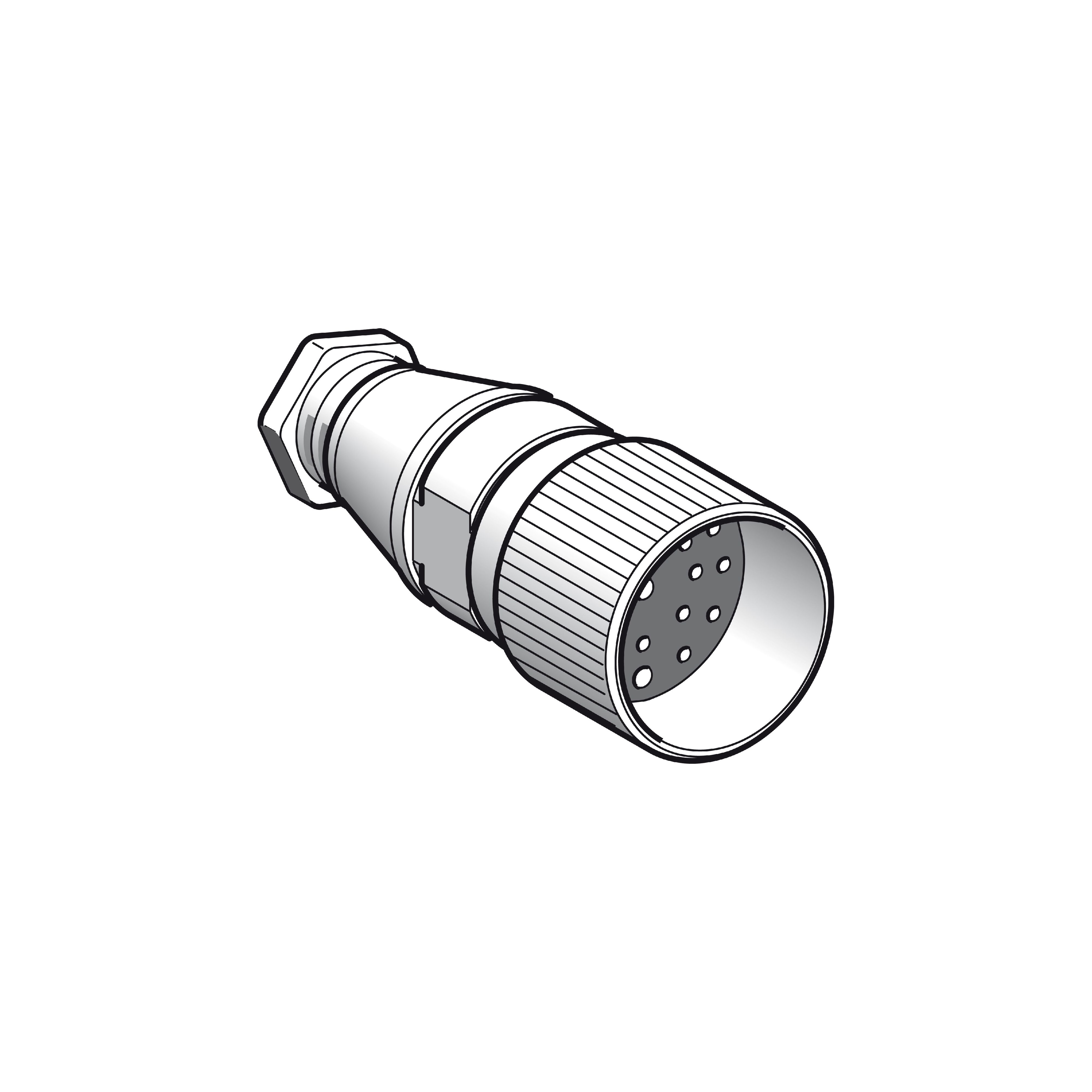 Telemecanique Sensors Circular Connector, 19 Contacts, Cable, M23 Connector, Socket, Female, IP67, XZCC Series