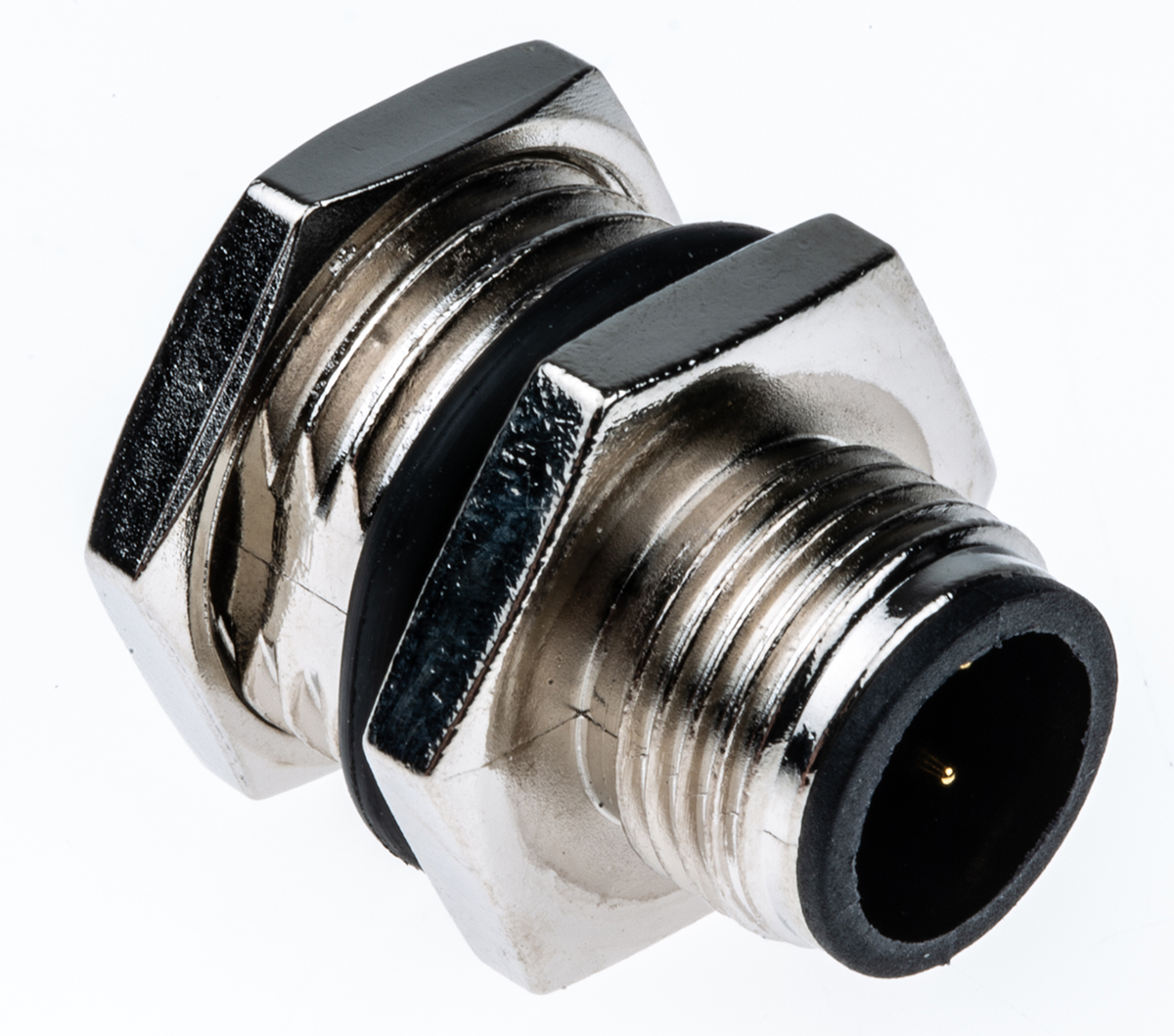 TE Connectivity Circular Connector, 4 Contacts, Panel, M12 Connector, Plug, Male, IP67, M12 Series