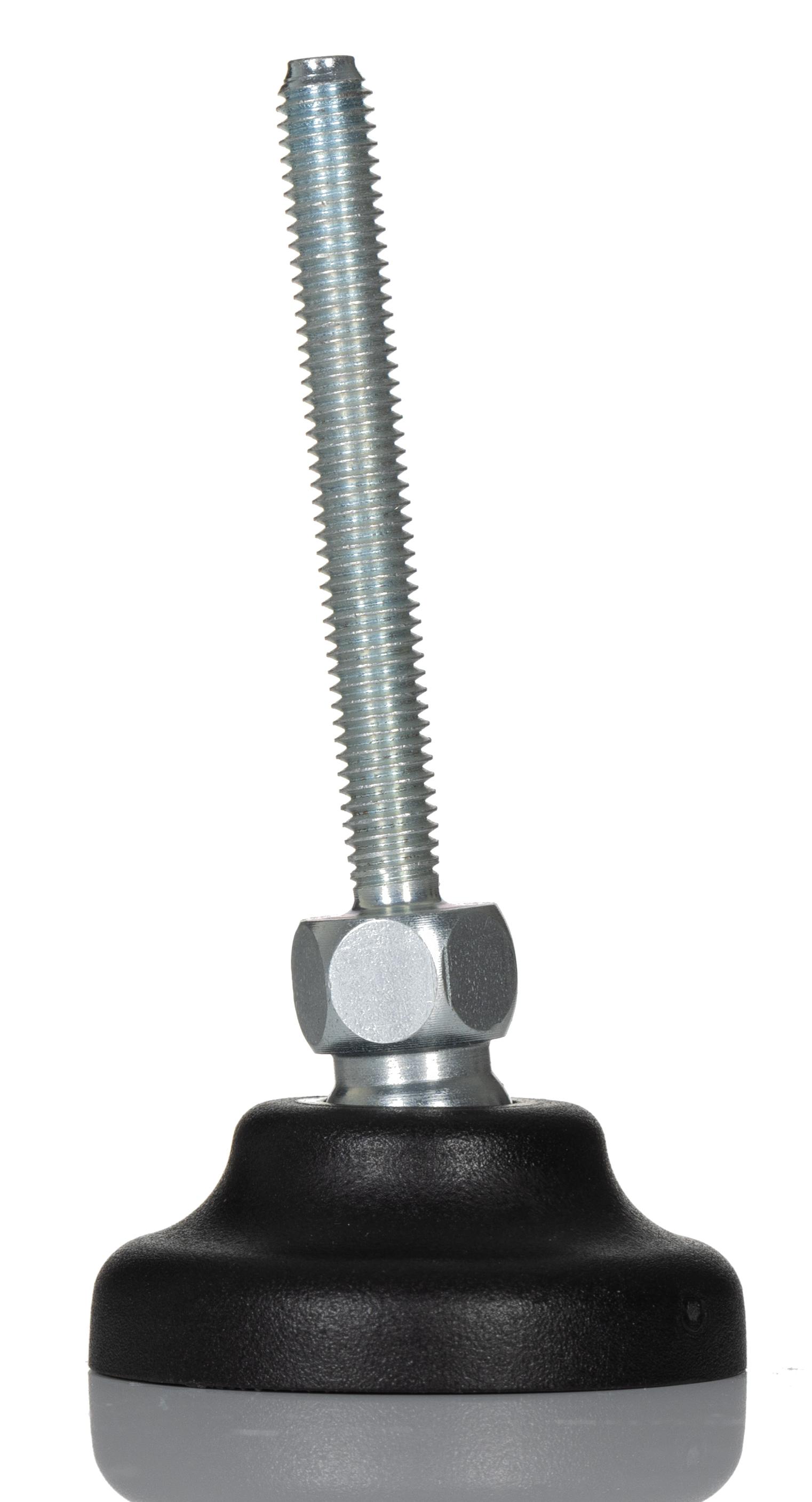 RS PRO M6 40mm Dia. Polyamide Adjustable Foot, 500kg Static Load Capacity 30° Tilt Angle