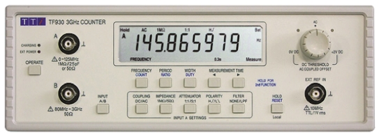 Aim-TTi TF960 Frequency Counter, 0.001 Hz Min, 6GHz Max, 10 Digit Resolution - With RS Calibration