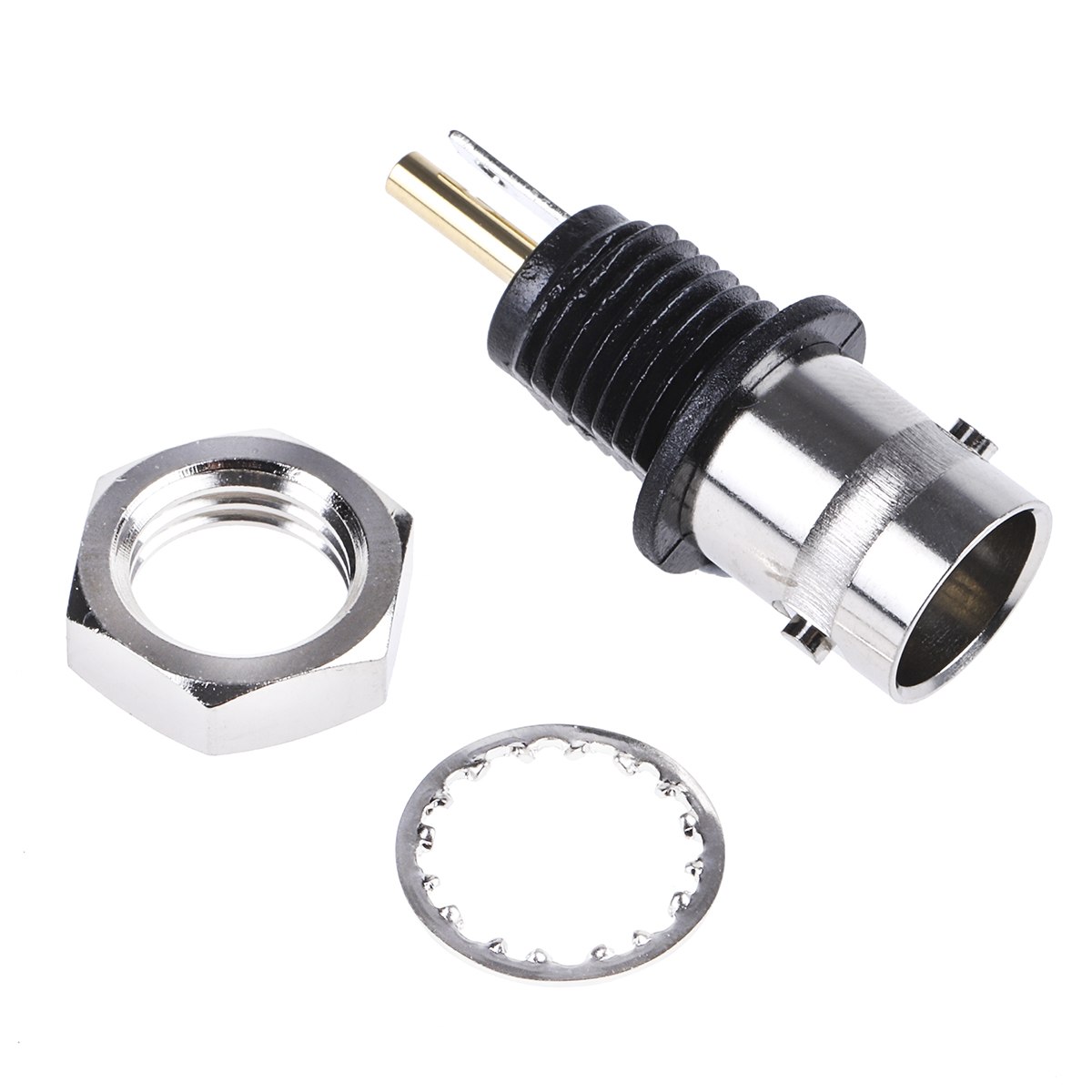 Telegartner, Jack Panel Mount BNC Connector, 50Ω, Solder Termination, Straight Body