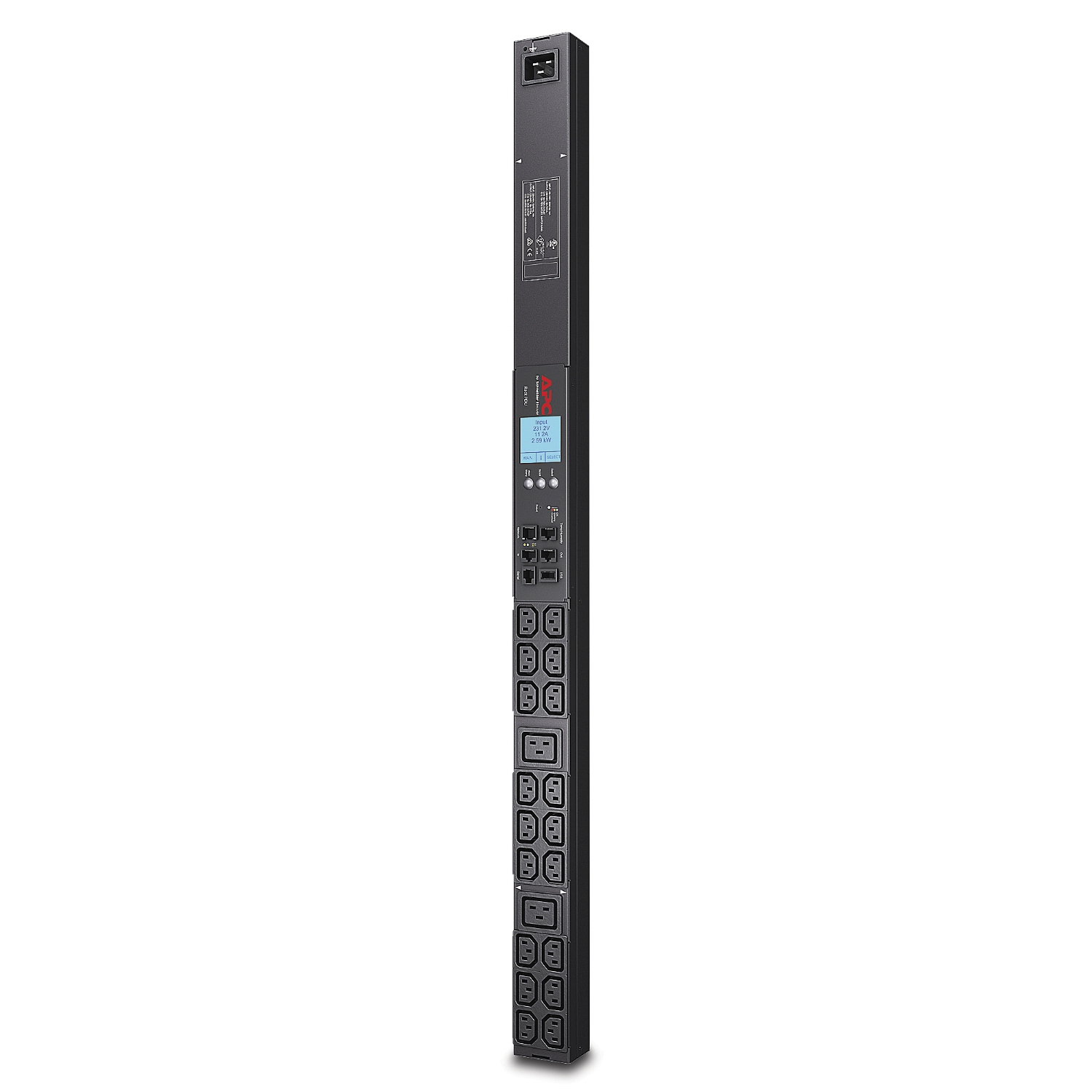 APC IEC C13, IEC C19 20 Gang Power Distribution Unit, 3.00m Cable, 16A, 230 V