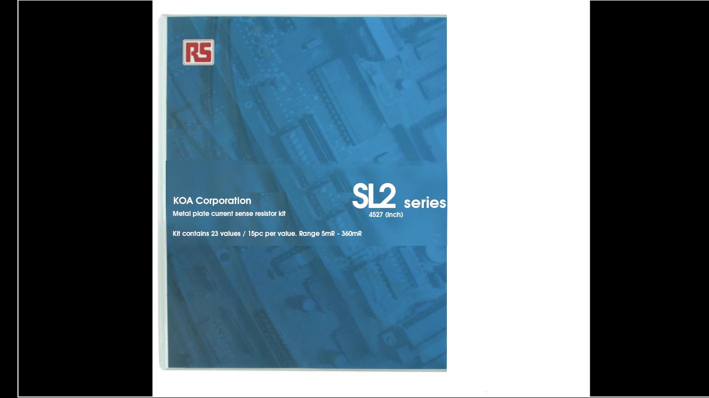 KOA, SL2 Current Sensing, SMT 23 Resistor Kit, with 345 pieces, 5 → 360mΩ