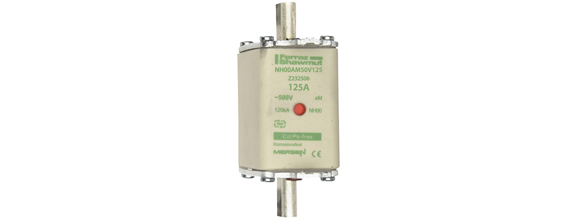 Mersen 125A NH Fuse, NH 00, 500V ac