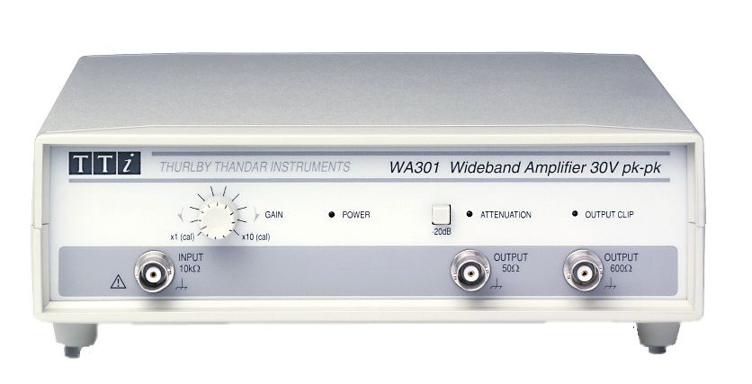 Aim-TTi WA301 RF Amplifier, 0 → +20dB, 20V Pk-Pk, 10 kΩ