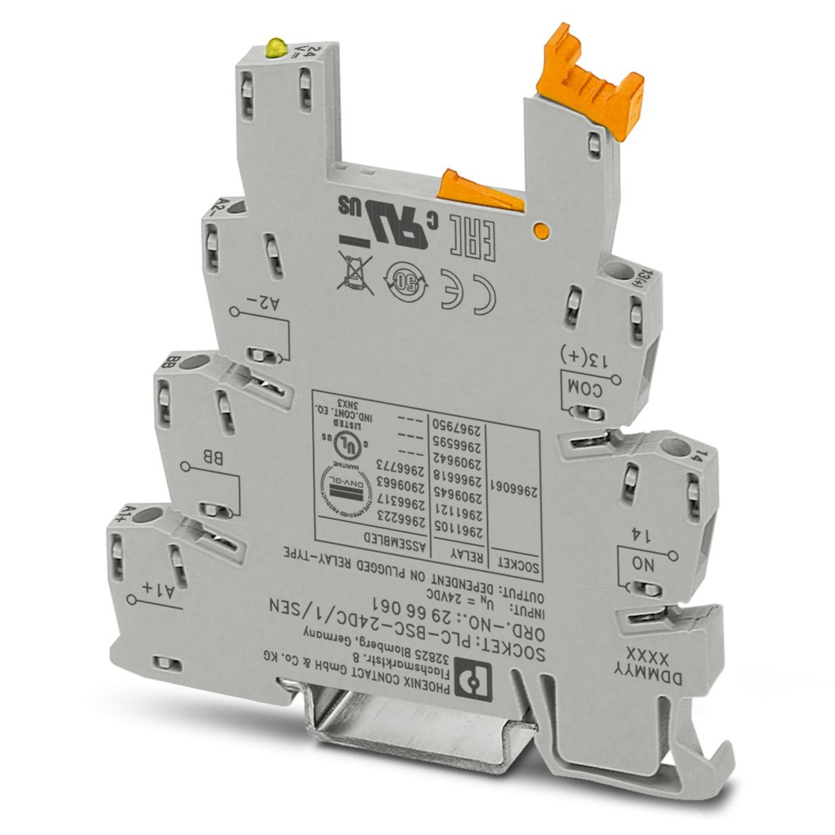 Phoenix Contact PLC-BSC- 24DC/ 1/SEN 1 Pin 24V dc Module