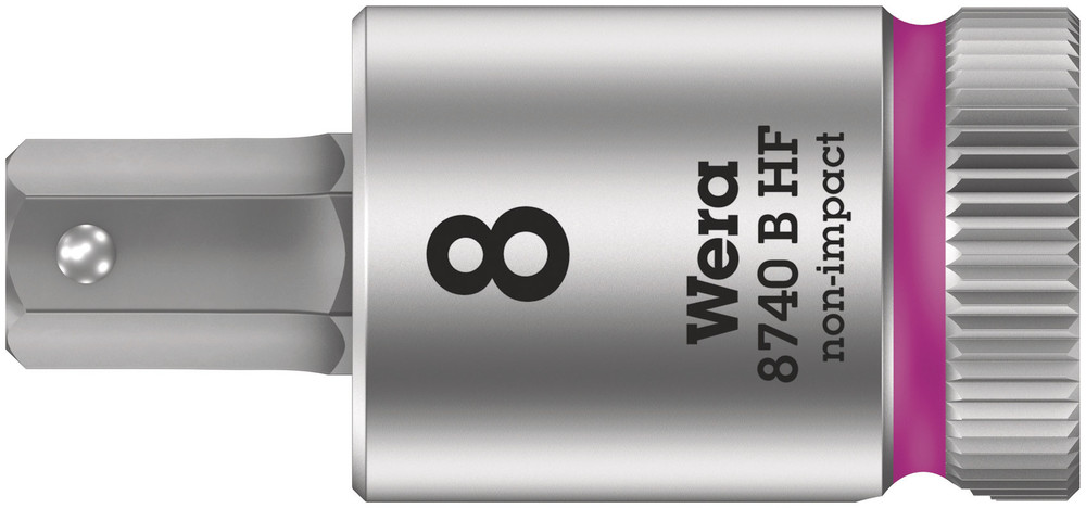 Wera 3/8 in Drive Bit Socket, Hex Bit, 10mm, 100mm Overall Length