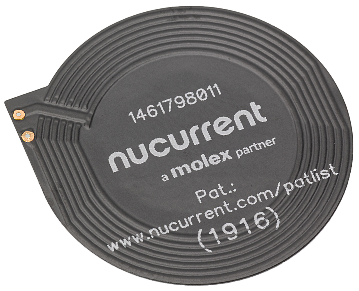 Molex 146179 Wireless Charging Coil Receiver, 2.6 μH, 26.5mm dia.