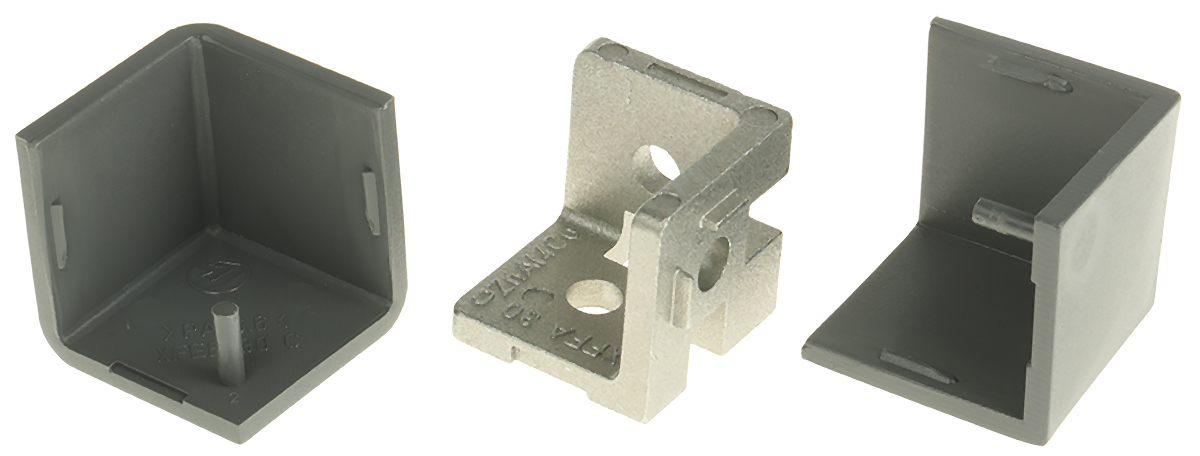 FlexLink M6 Angle Bracket, Connecting Component, Strut Profile 30 mm, Groove Size 7.2mm