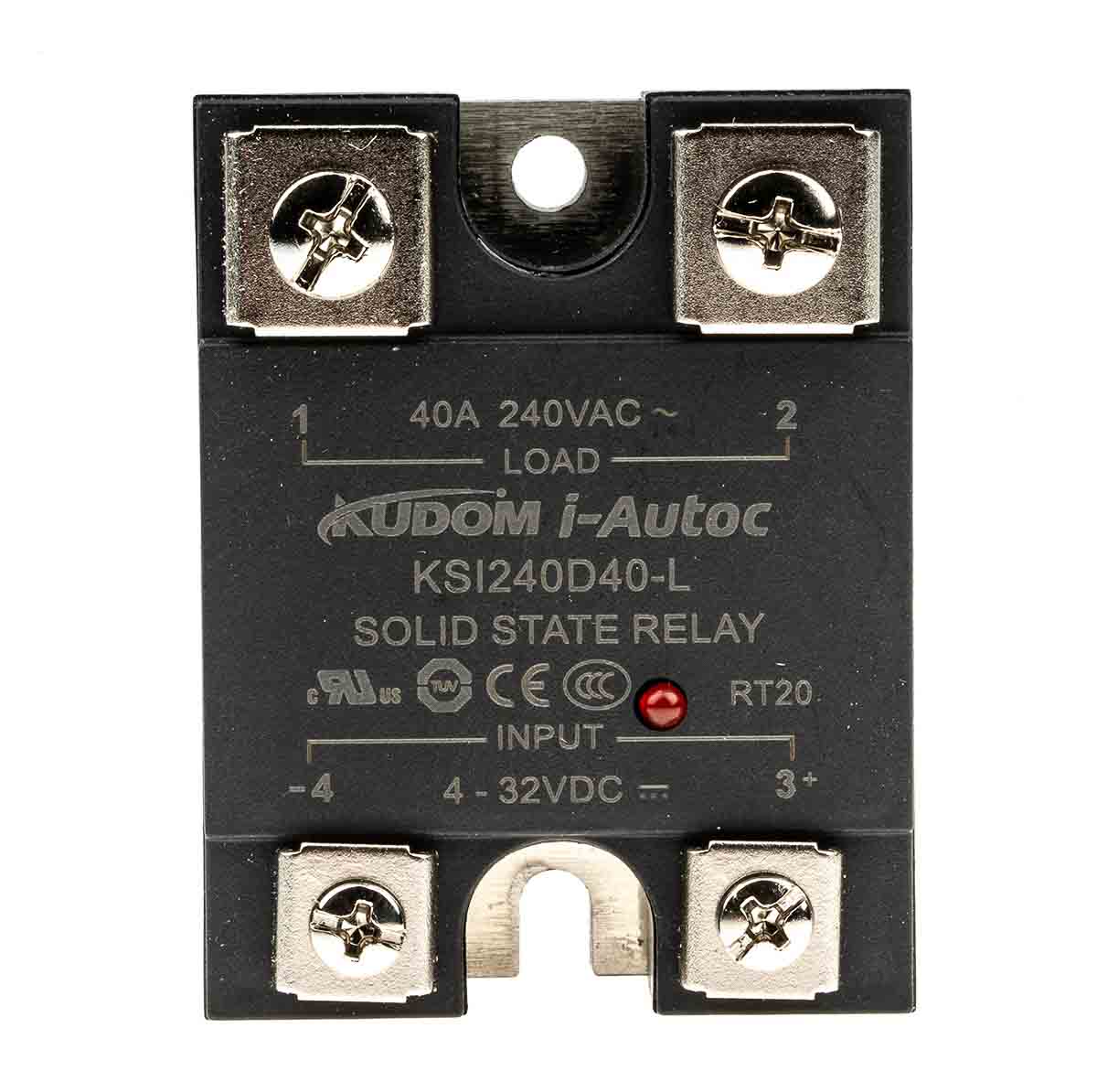 i-Autoc KSI Series Solid State Relay, 40 A Load, Panel Mount, 280 V ac Load, 32 V dc Control