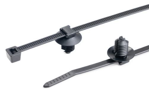 HellermannTyton Cable Tie, 160mm x 4.6 mm, Black Nylon, Pk-500
