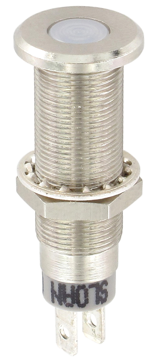 Sloan White Panel Mount Indicator, 5 → 28V, 8.2 x 7.6mm Mounting Hole Size, IP68