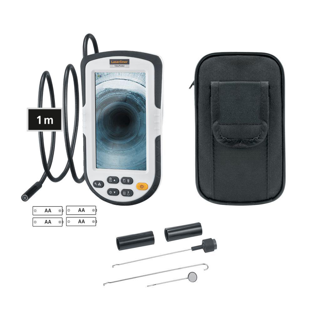 Laserliner 082.261A 8mm probe Inspection Camera, 1m Probe Length, LED Illumination