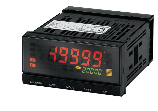 Omron Negative LCD (backlit LED) Display 7-Segment Digital Digital Panel Multi-Function Meter, 14.2mm x 5.8mm