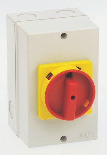Allen Bradley 6P Pole Isolator Switch - 63A Maximum Current, 22kW Power Rating, IP66