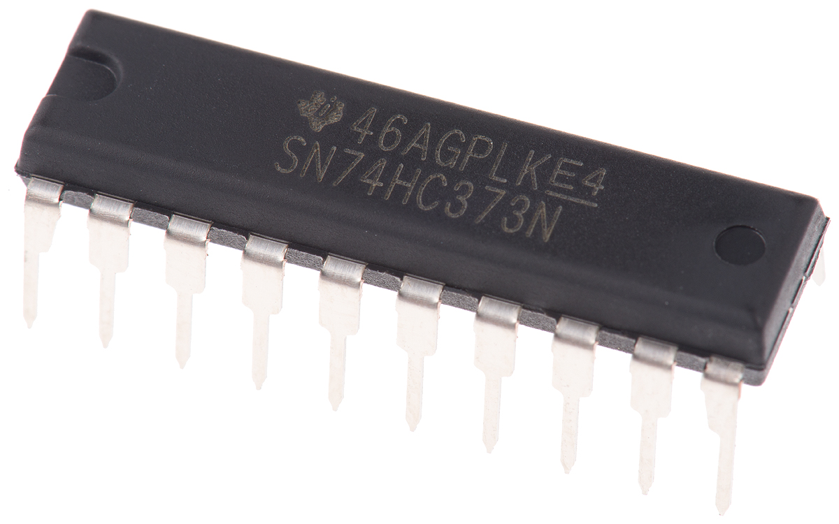 Texas Instruments SN74HC373N 8bit-Bit Latch, Transparent D Type, 3 State, 20-Pin PDIP