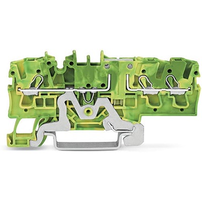 WAGO 2002-1707 TOPJOB S Series Green, Yellow, 2.5mm², 1-Level, Push In Termination, ATEX, CSA, IECEx