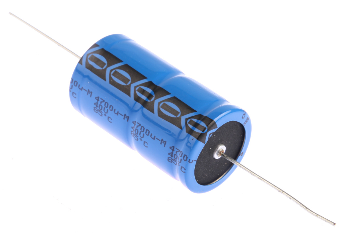 Vishay 4700μF Aluminium Electrolytic Capacitor 40V dc, Axial, Through Hole - MAL202117472E3