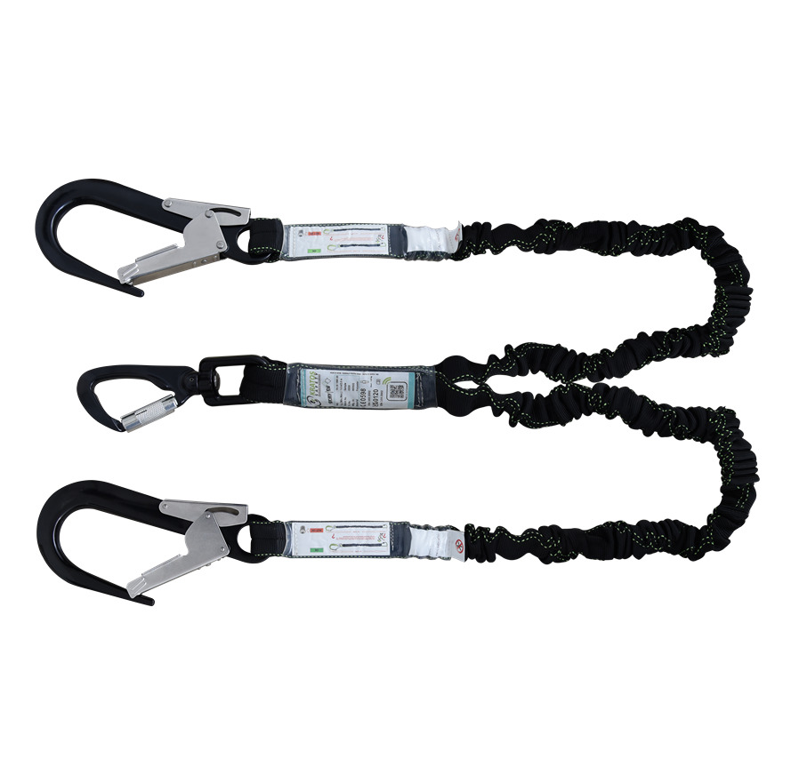 KRATOS SAFETY 2m Fall Arrest Fall Arrest Lanyard Eashook Snap Hook Twin