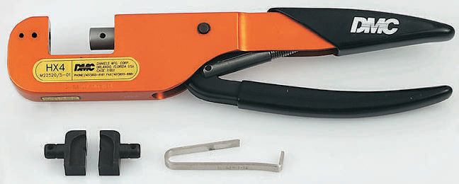 Glenair, HX4 Crimping Die Set, Coaxial, Coaxial Type RG58, Hex size 0.213in