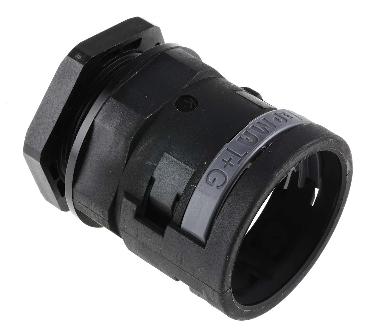 PMA Straight, Conduit Fitting, 36mm Nominal Size, M40, PA 6, Black IP68 rating
