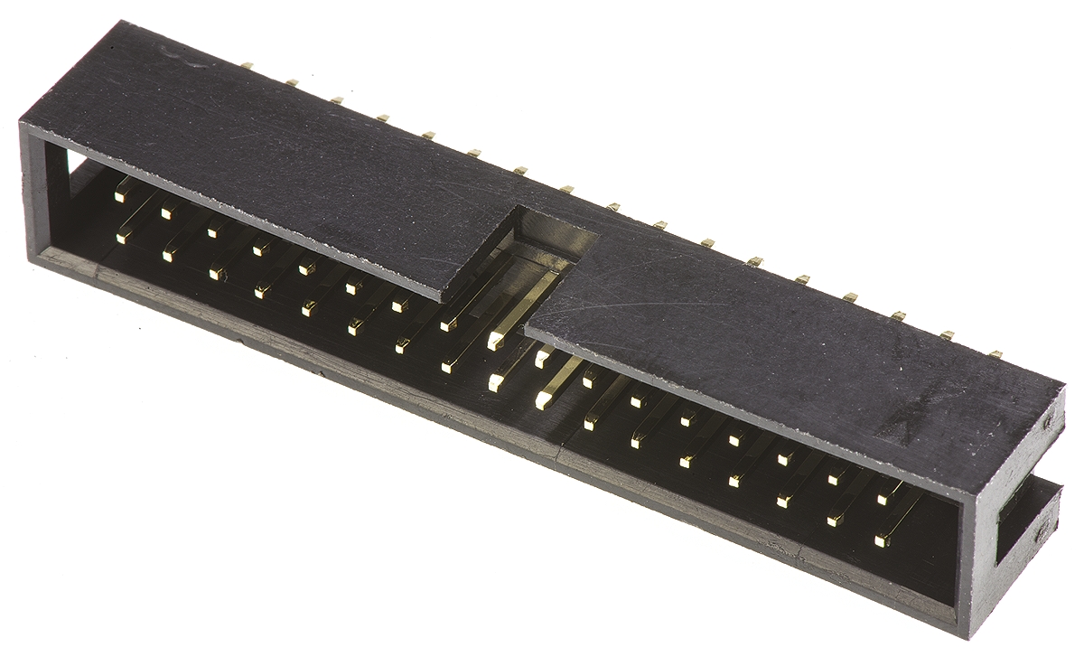 Amphenol Communications Solutions T821 Series Straight Through Hole PCB Header, 34 Contact(s), 2.54 mm Pitch, 2 Row,