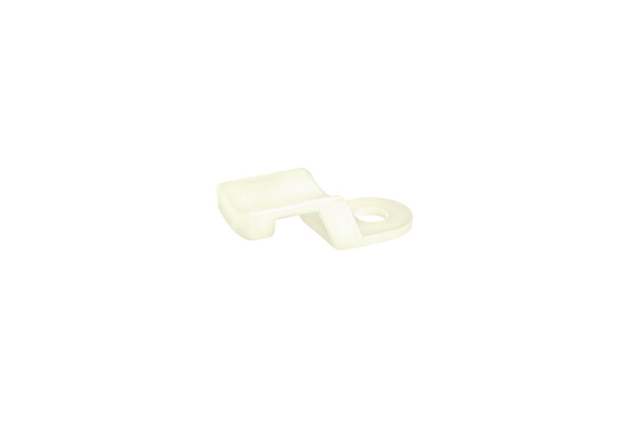 HellermannTyton Self Adhesive Natural Cable Tie Mount 10 mm x 22mm, 8mm Max. Cable Tie Width