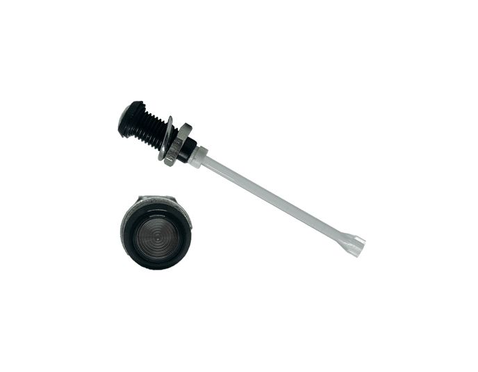 RHD-1160-F6PS67PR Bivar, Panel Mount Vertical LED Light Pipe, Smoke Round Lens