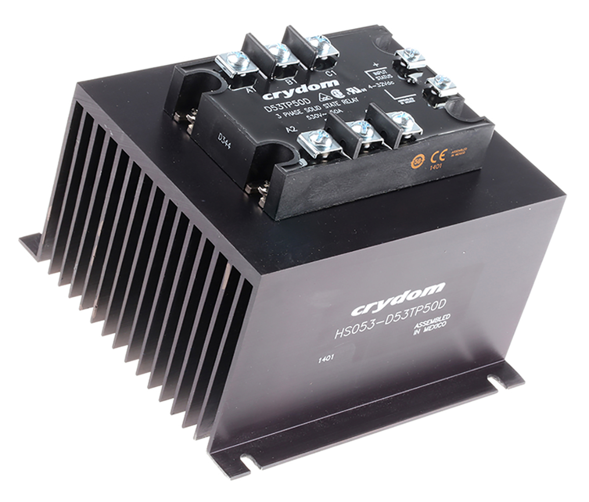 Sensata Crydom Solid State Relay, 82.5 A rms Load, Panel Mount, 530 V ac Load, 32 V dc Control