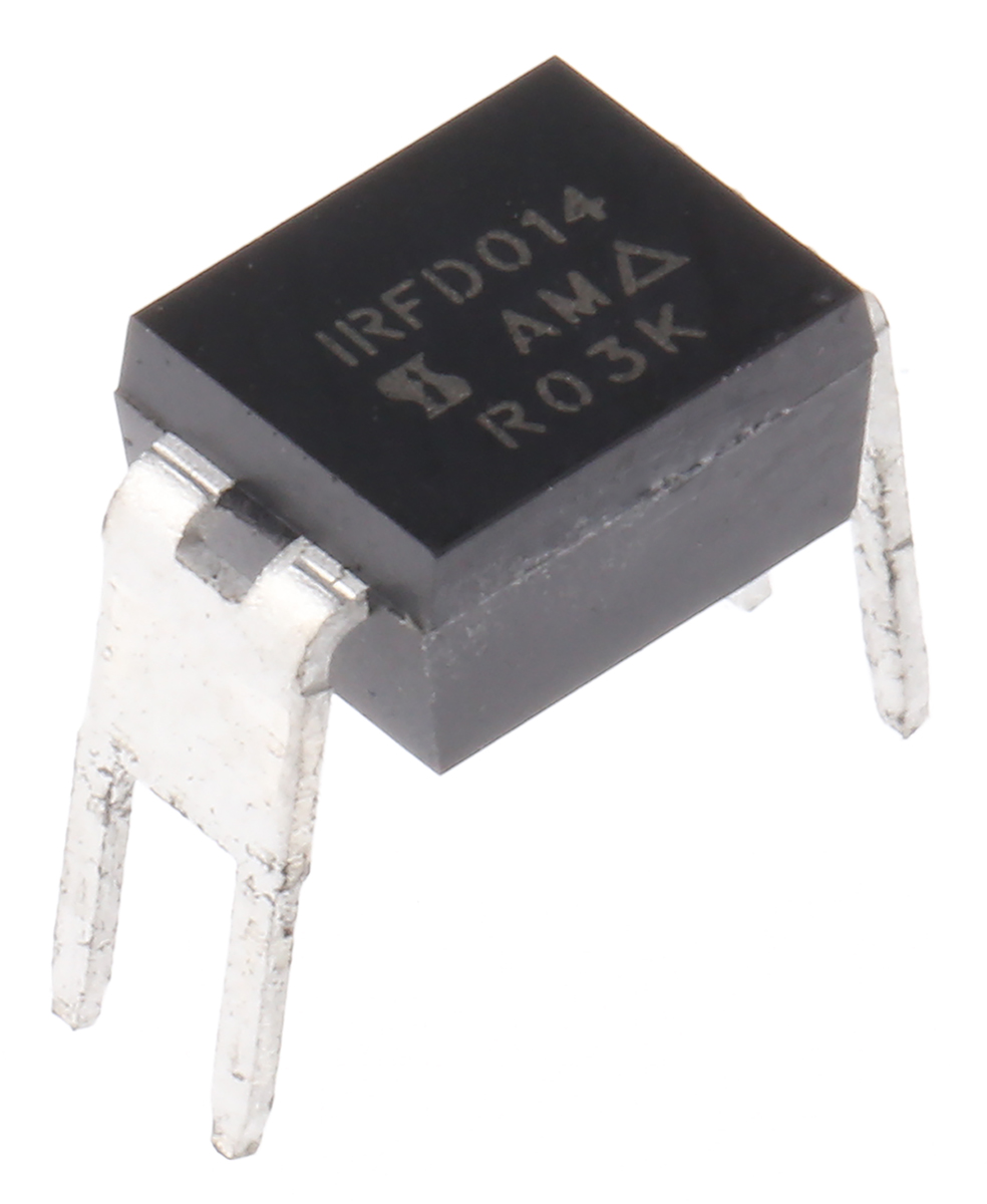 Vishay IRFD Type N-Channel MOSFET, 1.7 A, 60 V Enhancement, 4-Pin HVMDIP IRFD014PBF