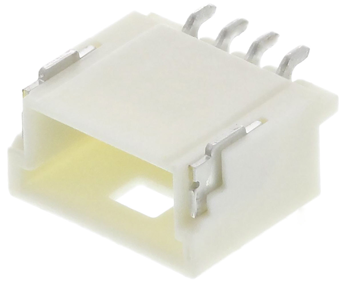 Molex Pico-Clasp Series Right Angle Surface PCB Header, 4 Contact(s), 1 mm Pitch, 1 Row, Shrouded