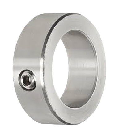 RS PRO Shaft Collar, One Piece, Set Screw, Bore 18mm, OD 32mm, W 14mm, Stainless Steel