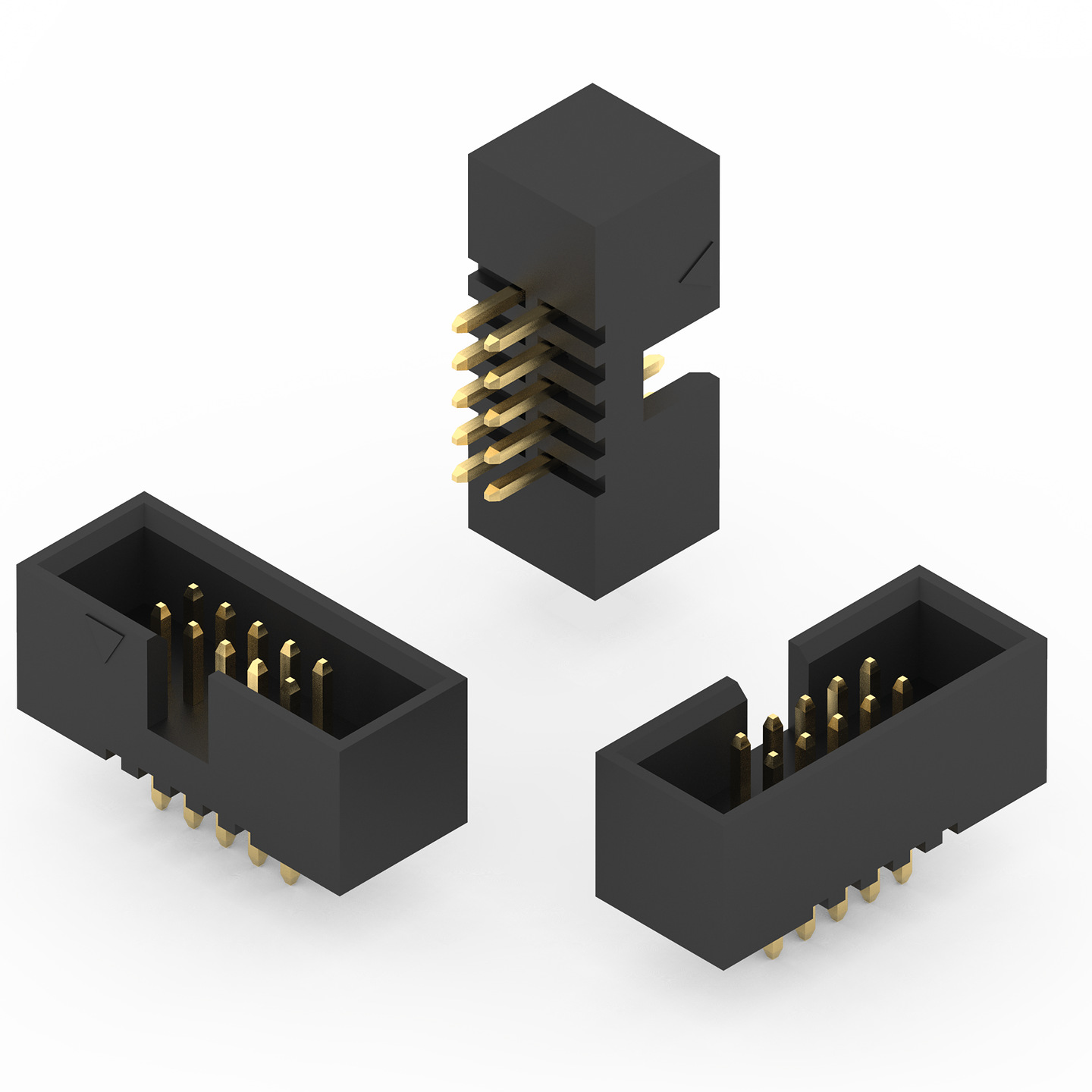 Wurth Elektronik WR-BHD Series Straight Surface PCB Header, 24 Contact(s), 1.27 mm Pitch, 2 Row, Shrouded