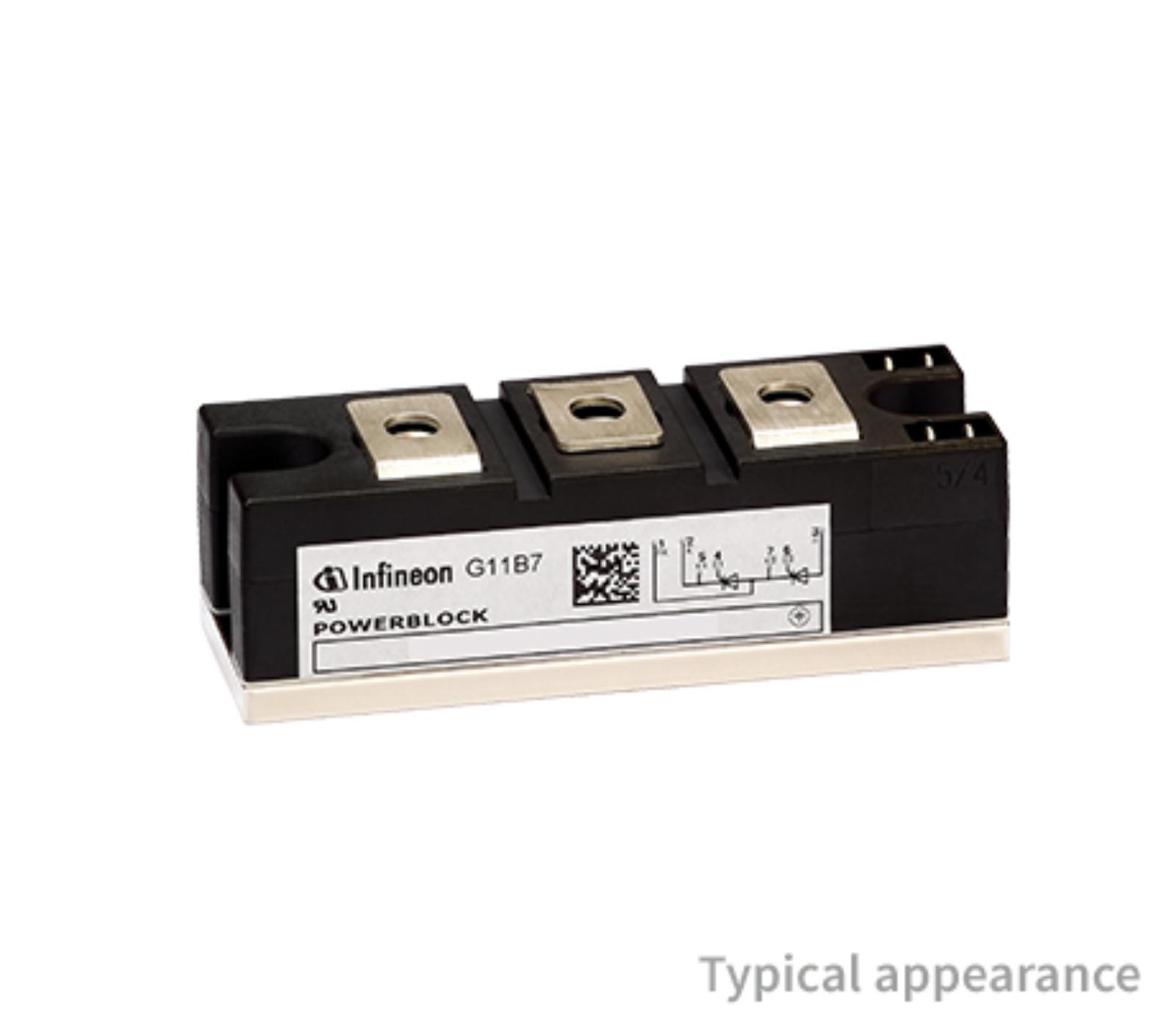 Infineon TD162N16KOFHPSA2, Thyristor Module 1600V, 162A 150mA 260A